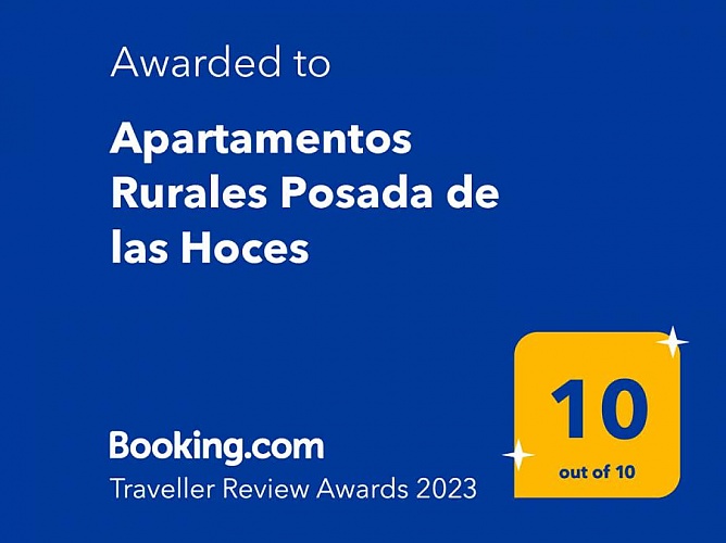 10 sobre 10 - Premios Traveller Review 2023 de Booking
